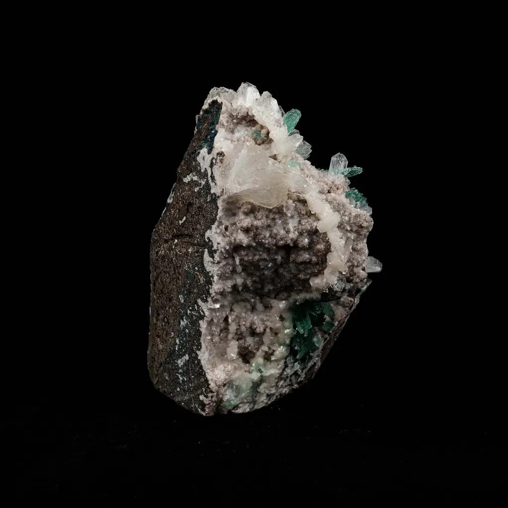 Green Apophyllite with Stilbite Natural Mineral Specimen - image 5