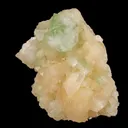Green Apophyllite with Stilbite Natural Mineral Specimen - image 2