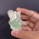 Green Apophyllite With Stilbite Natural Mineral Specimen - image 5