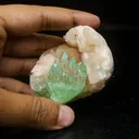 Green Apophyllite With Stilbite Natural Mineral Specimen - image 4