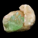 Green Apophyllite With Stilbite Natural Mineral Specimen - image 3