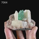 Green Apophyllite With Stilbite Natural Mineral Specimen - image 5