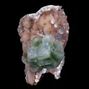 Green Apophyllite With Stilbite Natural Mineral Specimen - image 1