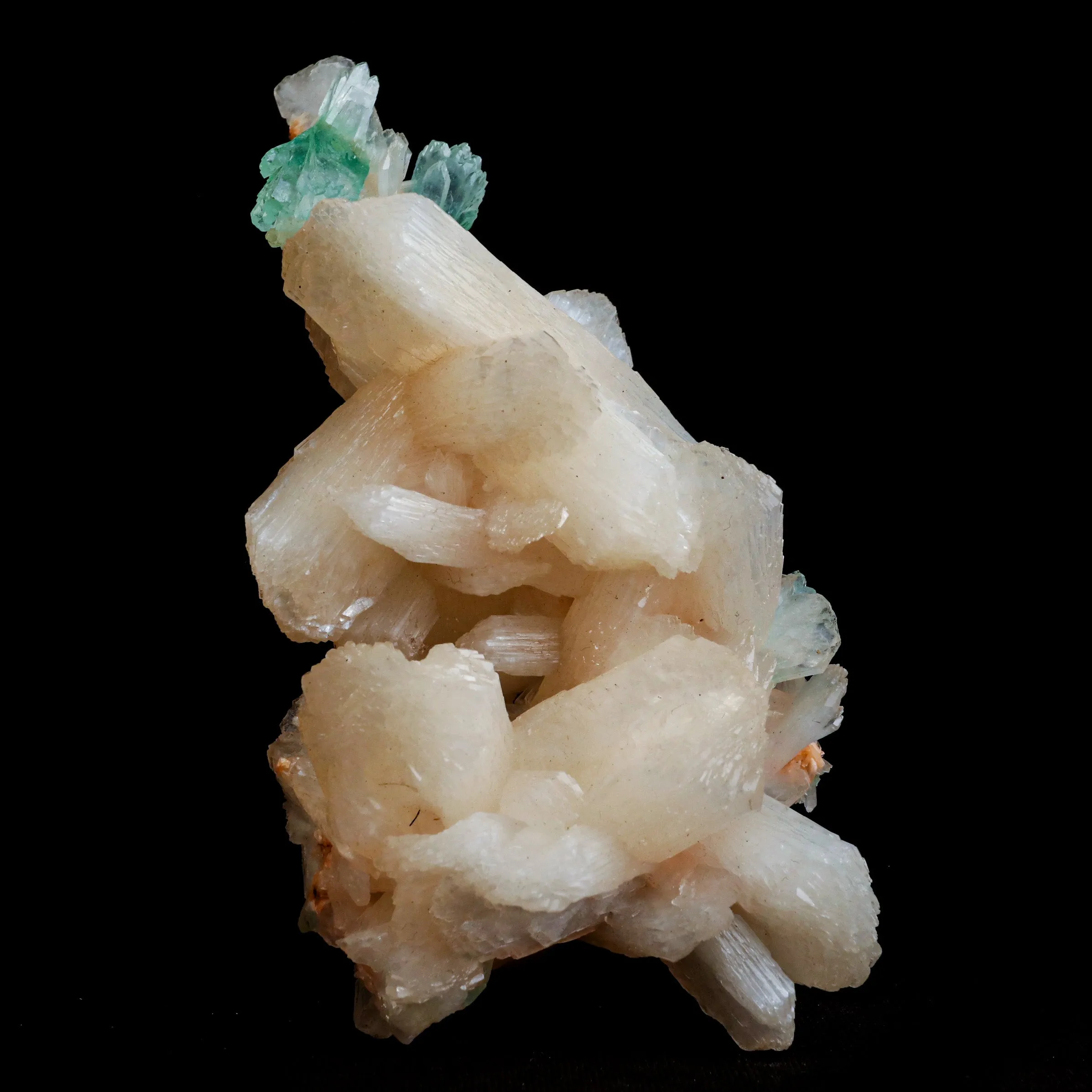 Green Apophyllite with Stilbite Natural Mineral Specimen - image 1