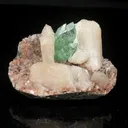 Green Apophyllite With Stilbite Natural Mineral Specimen - image 1