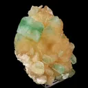 Green Apophyllite with Stilbite Natural Mineral Specimen - image 3