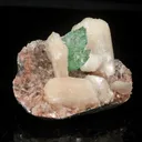 Green Apophyllite With Stilbite Natural Mineral Specimen - image 3