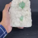 Green Apophyllite with Stilbite Natural Mineral Specimen - image 6