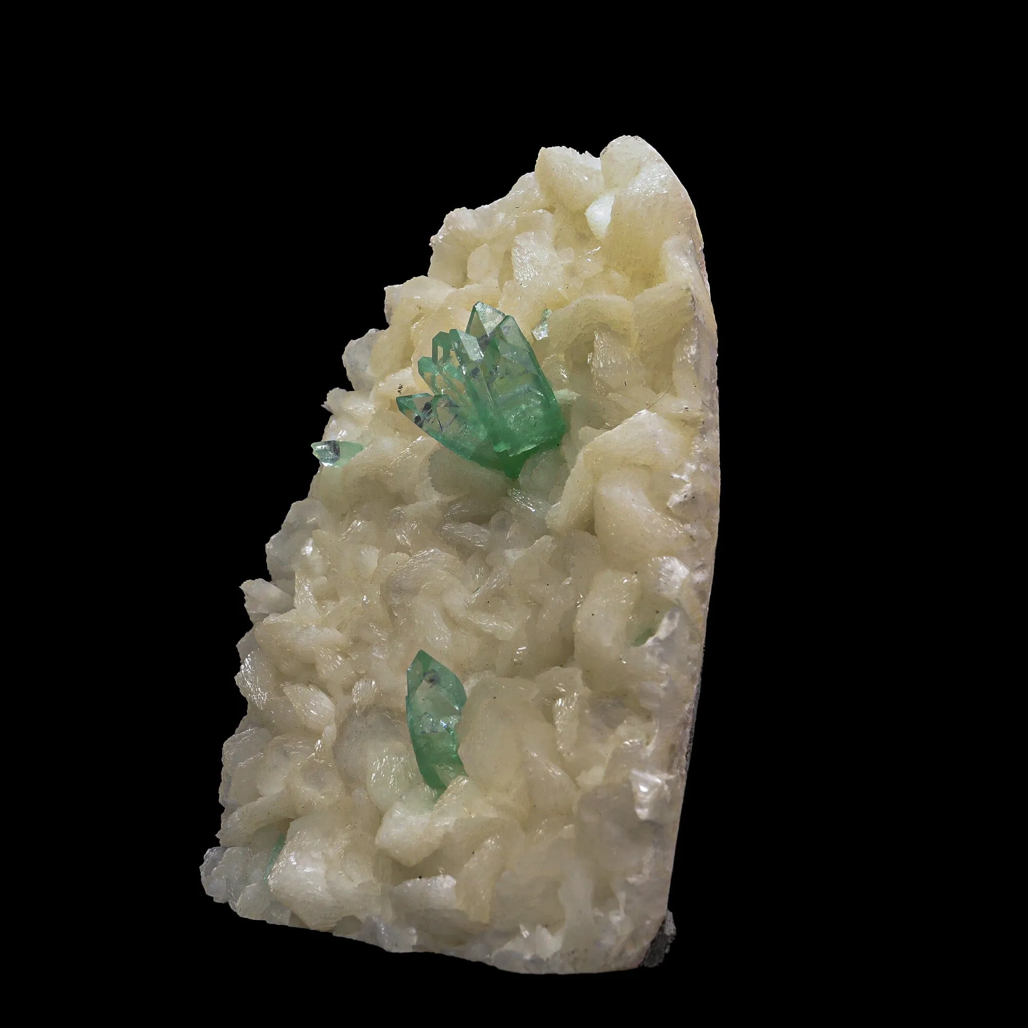 Green Apophyllite with Stilbite Natural Mineral Specimen - image 3