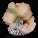 Green Apophyllite with Stilbite Natural Mineral Specimen - image 1