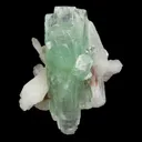 Green Apophyllite with Stilbite Natural Mineral Specimen - image 1