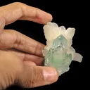 Green Apophyllite With Stilbite Natural Mineral Specimen - image 4