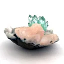 Green Apophyllite with Stilbite Natural Mineral Specimen USA - image 4