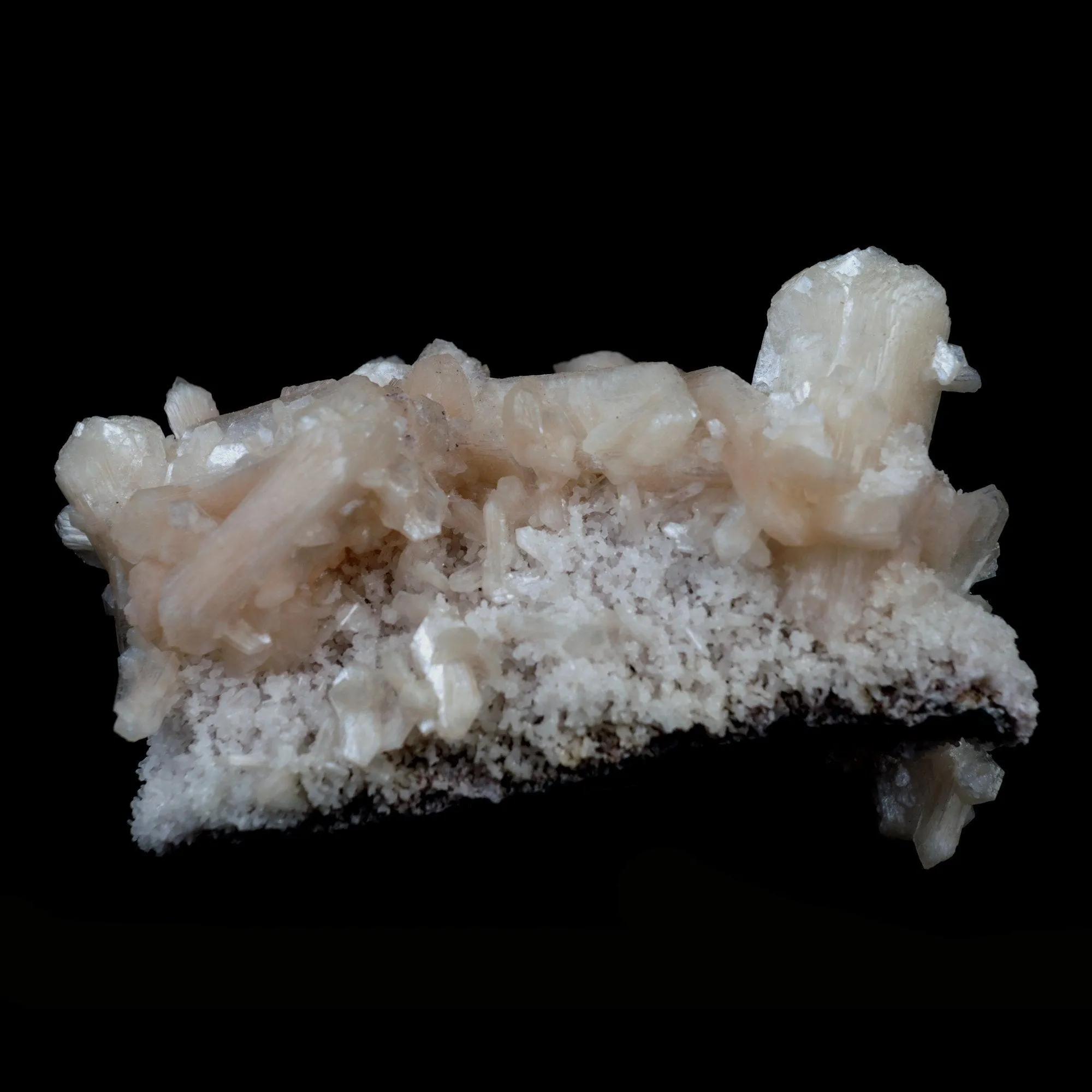Green Apophyllite with Stilbite on Chalcedony Natural Mineral Specimen - image 5