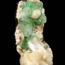 Green Apophyllite with Stilbite on Heulandite Natural Minerals Specimen - image 3