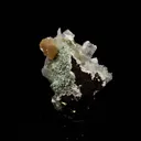 Green Apophyllite with Stilbite, Scolecite Sprays Natural Mineral Specimen - image 4