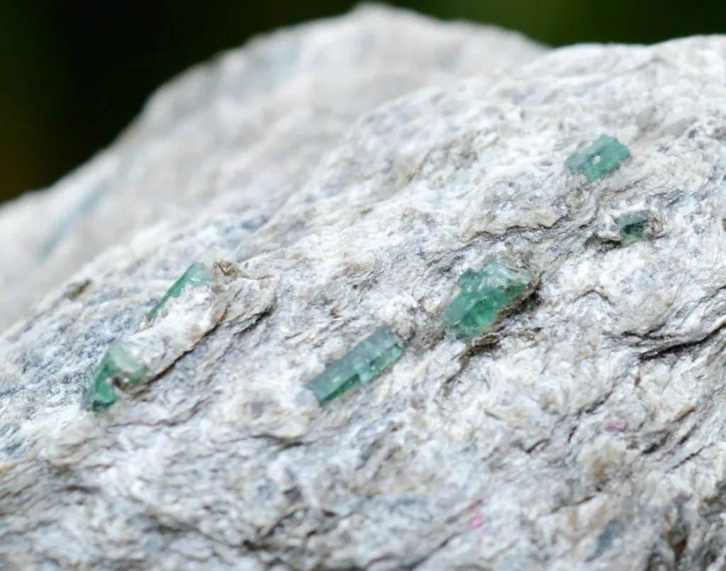 Green Beryl. Emerald & Mica Schist 229 grams - Kessel gorge, Zell am See District, Salzburg, Austria image
