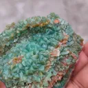 Green Calcite and Back Side Black Calcite - image 6