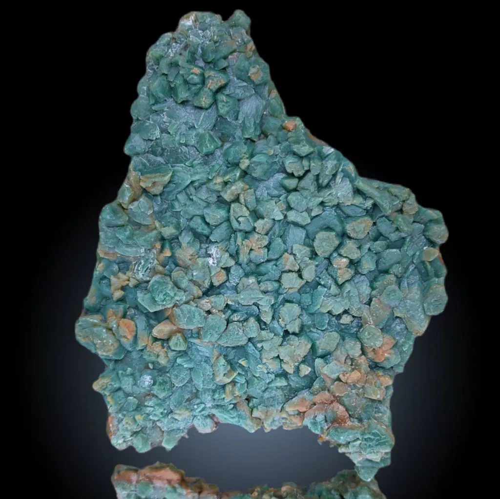 Green Calcite and Back Side Black Calcite image