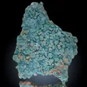 Green Calcite and Back Side Black Calcite - image 1