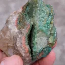 Green Calcite and Back Side Black Calcite - image 7