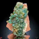 Green Calcite back side black Calcite - image 1