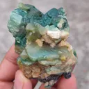 Green Calcite  With Heulandite Natural mineral - image 6