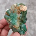 Green Calcite  With Heulandite Natural mineral - image 4