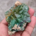 Green Calcite  With Heulandite Natural mineral - image 2