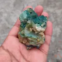 Green Calcite  With Heulandite Natural mineral - image 5