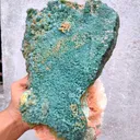 Green Calcite with Orange Stilbite and Scolecite Natural mineral Specimen From India - image 8