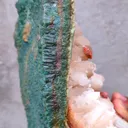 Green Calcite with Orange Stilbite and Scolecite Natural mineral Specimen From India - image 9