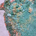 Green Calcite with Orange Stilbite and Scolecite Natural mineral Specimen From India - image 7