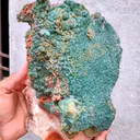 Green Calcite with Orange Stilbite and Scolecite Natural mineral Specimen From India - image 10