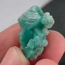 Green Calcite with Prehnite  Natural mineral specimen - image 5