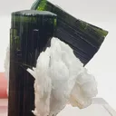 Green Cap Tourmaline Crystal with Albite from Pakistan, Gilgit-Baltistan, Haramosh Mts., Stak Nala - image 3