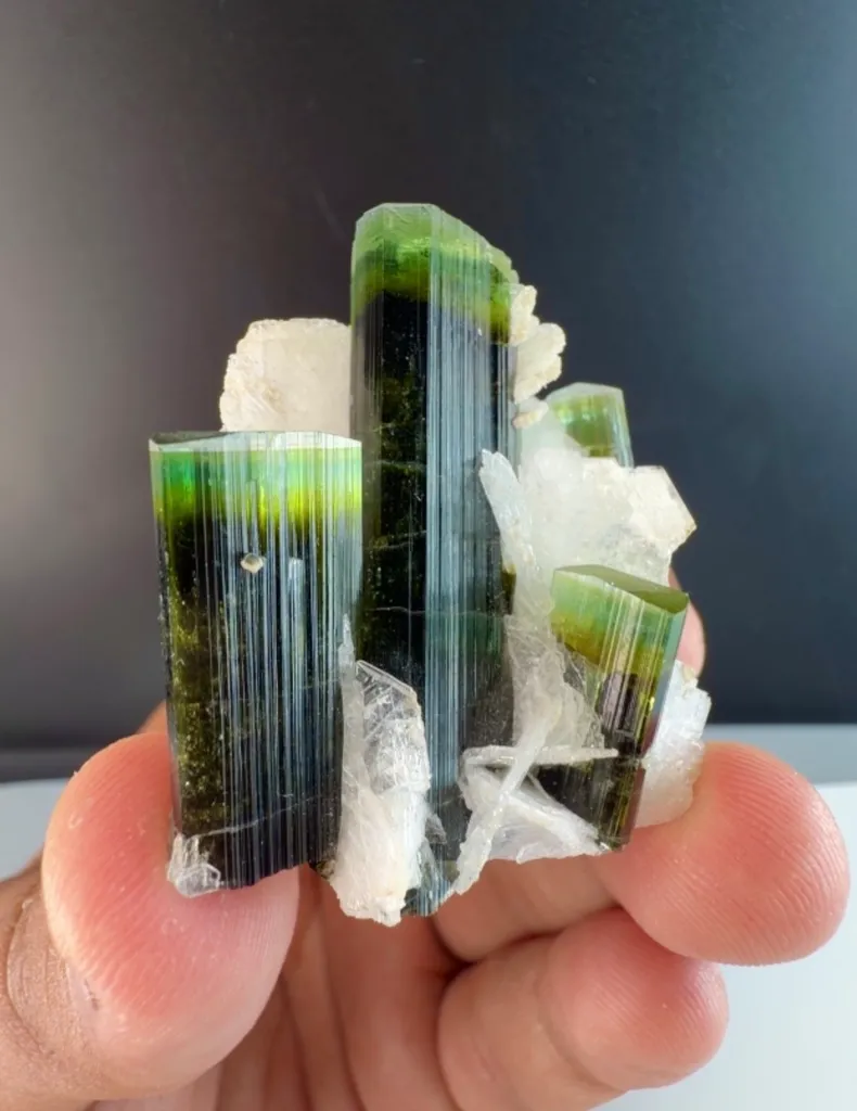 Green cap tourmaline from Pakistan - image 2