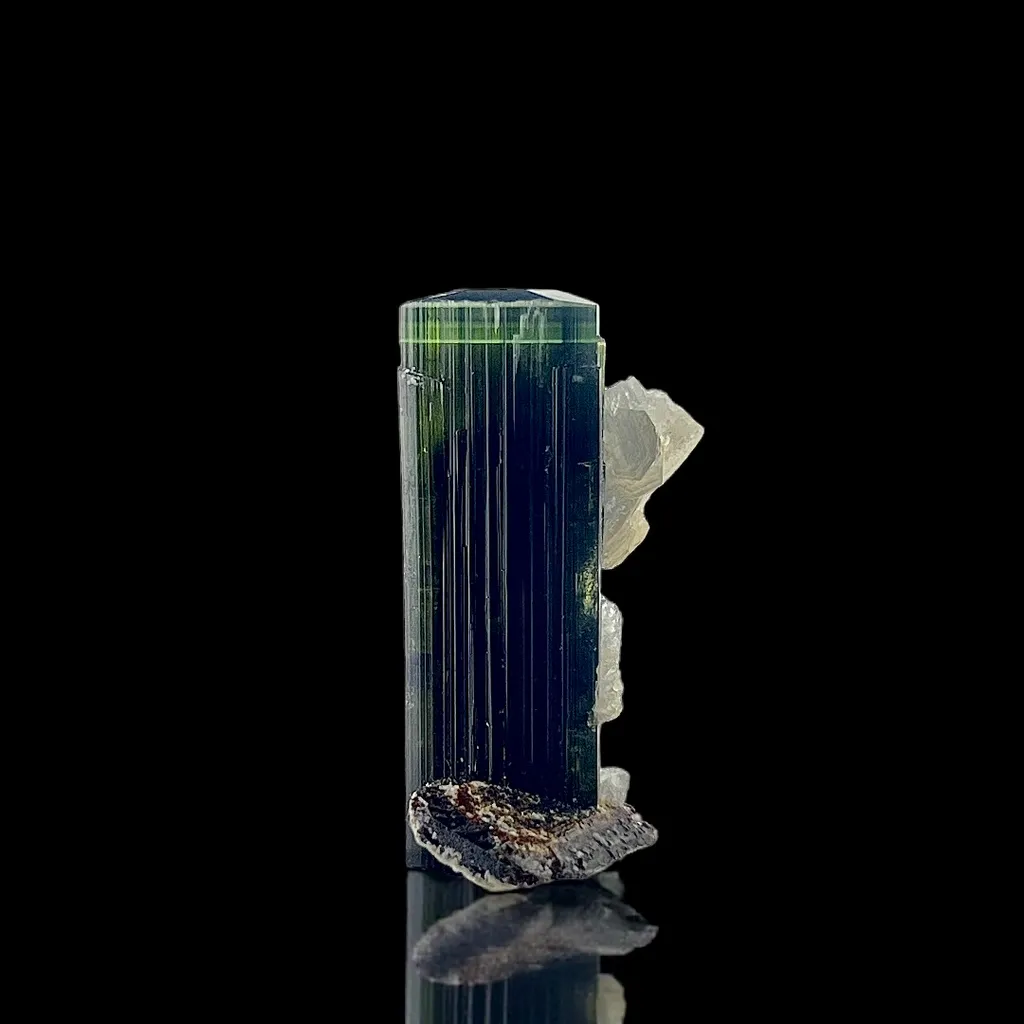 Green Cap Tourmaline from Pakistan, Gilgit-Baltistan, Roundu District, Haramosh Mts., Stak Nala image