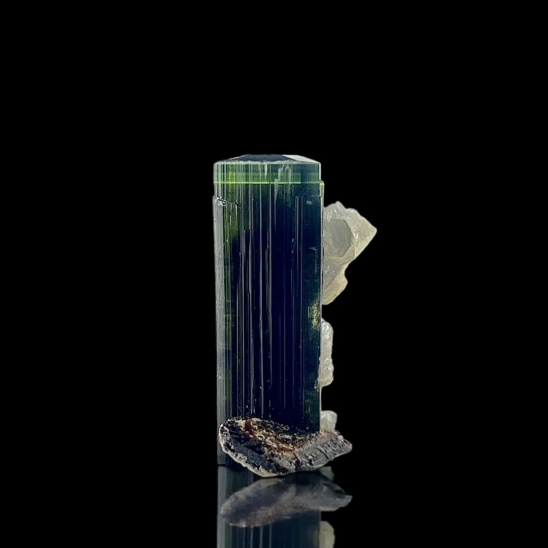Green Cap Tourmaline from Pakistan, Gilgit-Baltistan, Roundu District, Haramosh Mts., Stak Nala - image 1