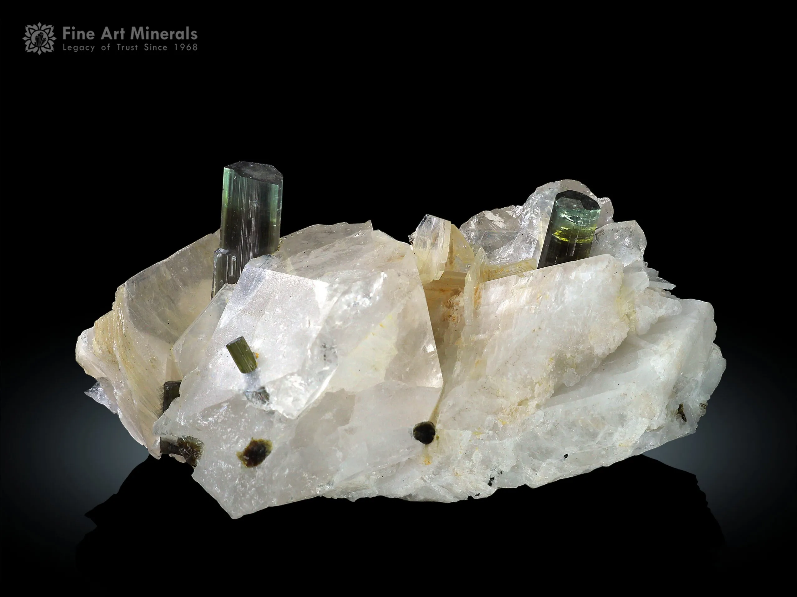 Green Cap Tourmaline with Quartz from Afghanistan - image 1
