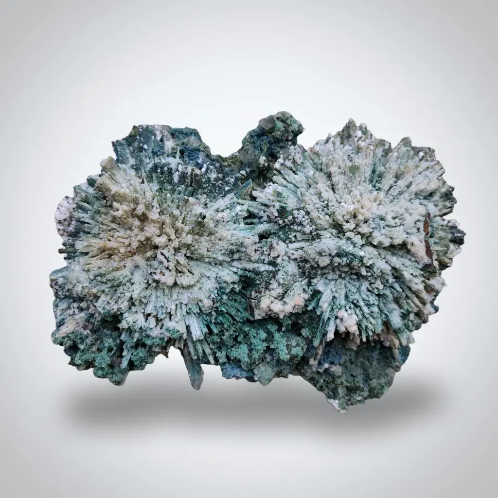 Green Chalcedony Flower, Back side Okenite ball Natural Mineral specimen - image 8