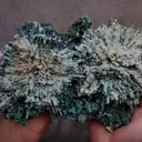 Green Chalcedony Flower, Back side Okenite ball Natural Mineral specimen - image 6