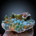 Green Chalcedony Specimen with Hematite. - image 2