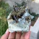Green Epidote Crystals Cluster | Raw Minerals Specimen - image 3