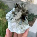 Green Epidote Crystals Cluster | Raw Minerals Specimen - image 5