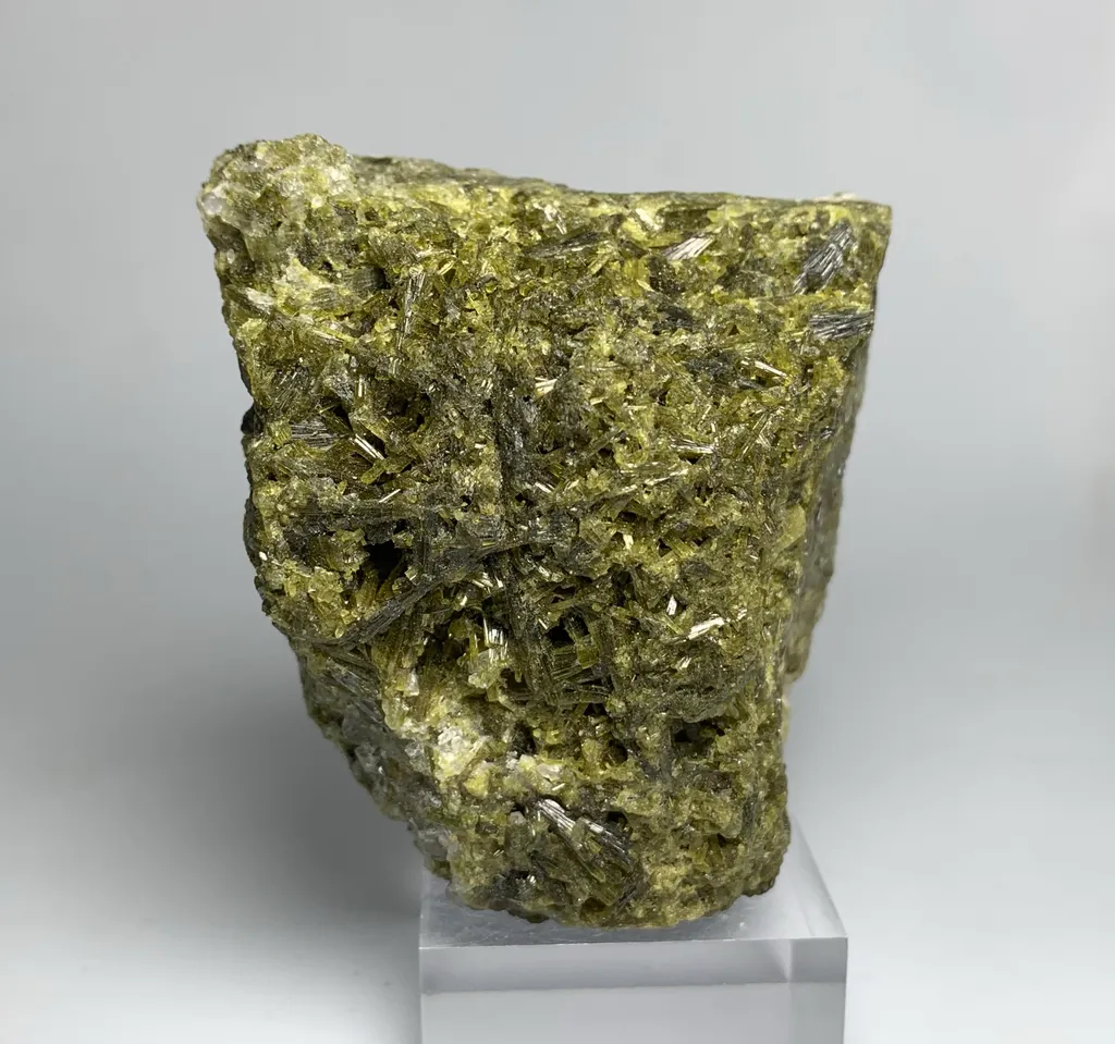 Green Epidote with Quartz Specimen - image 2