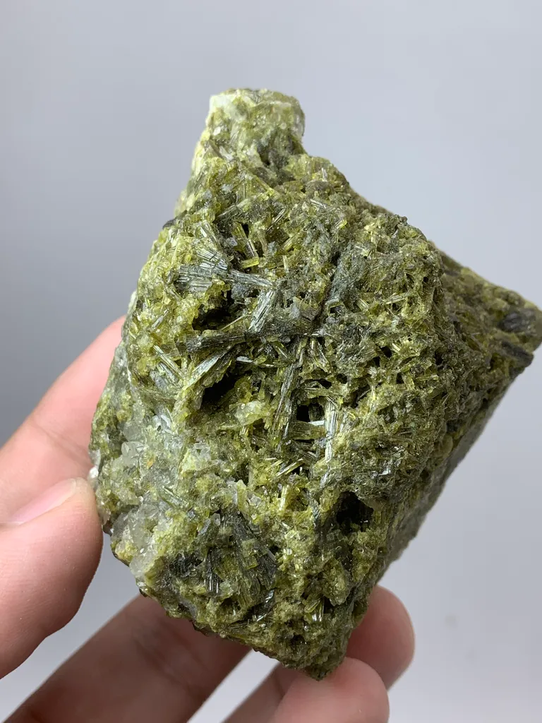 Green Epidote with Quartz Specimen - image 6