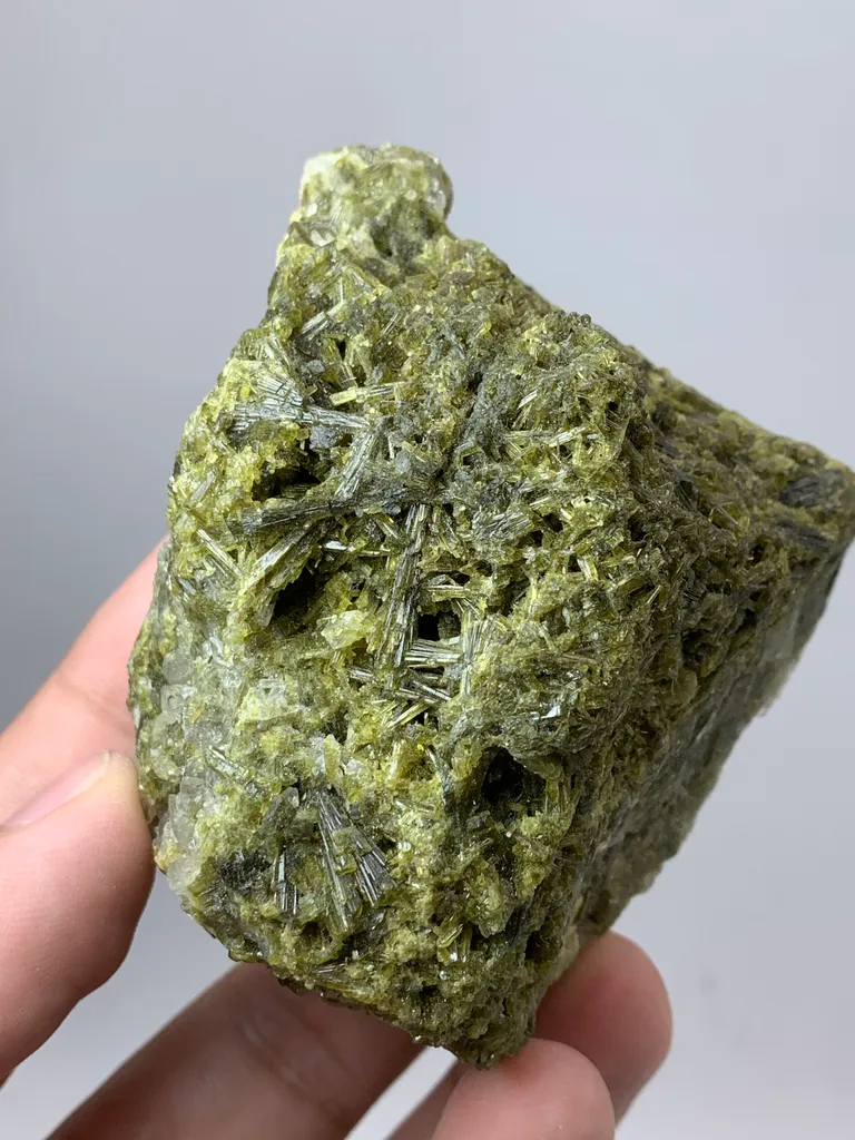 Green Epidote with Quartz Specimen - image 10
