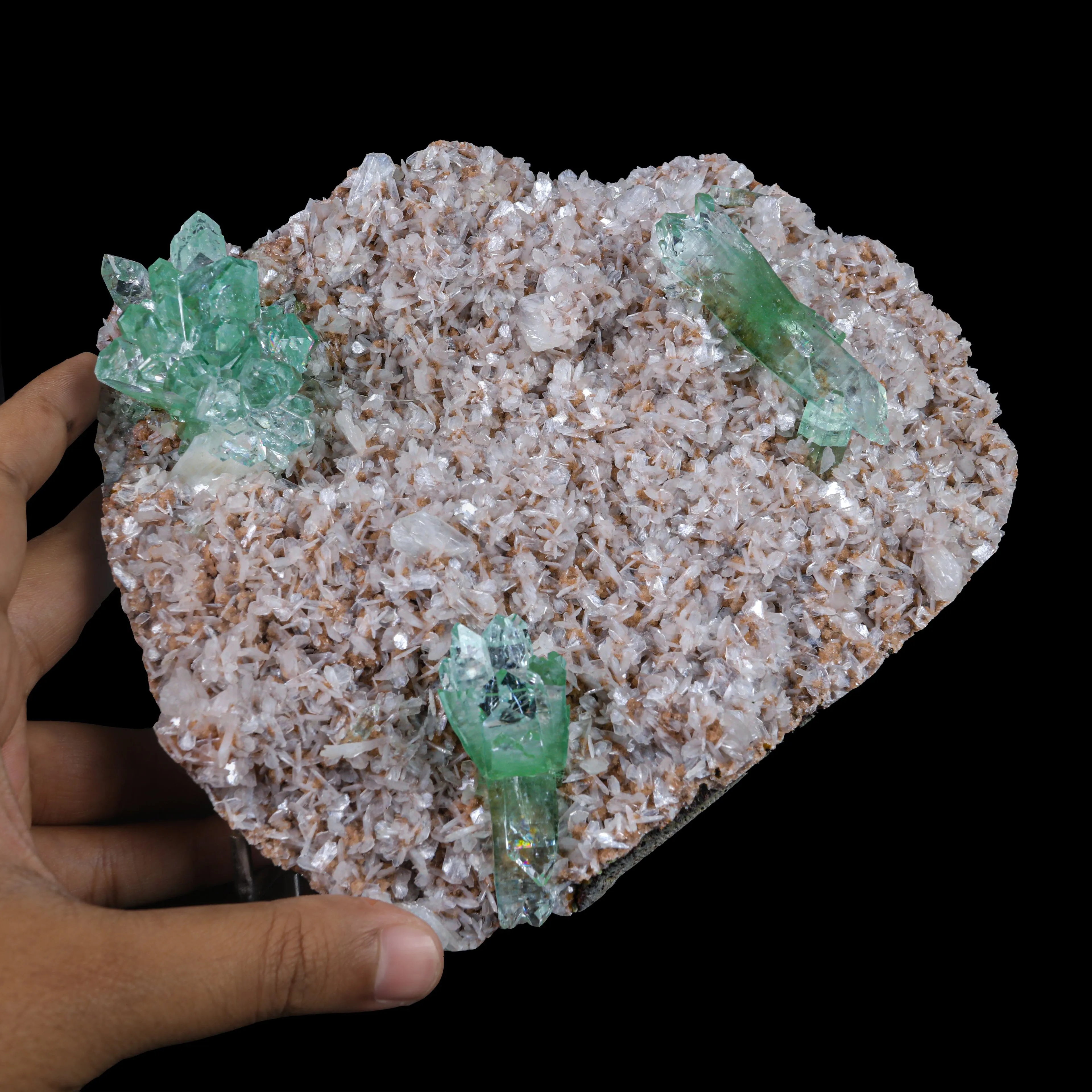 Green Floral Apophyllite sharp terminated Natural Mineral Specimen USA - image 7