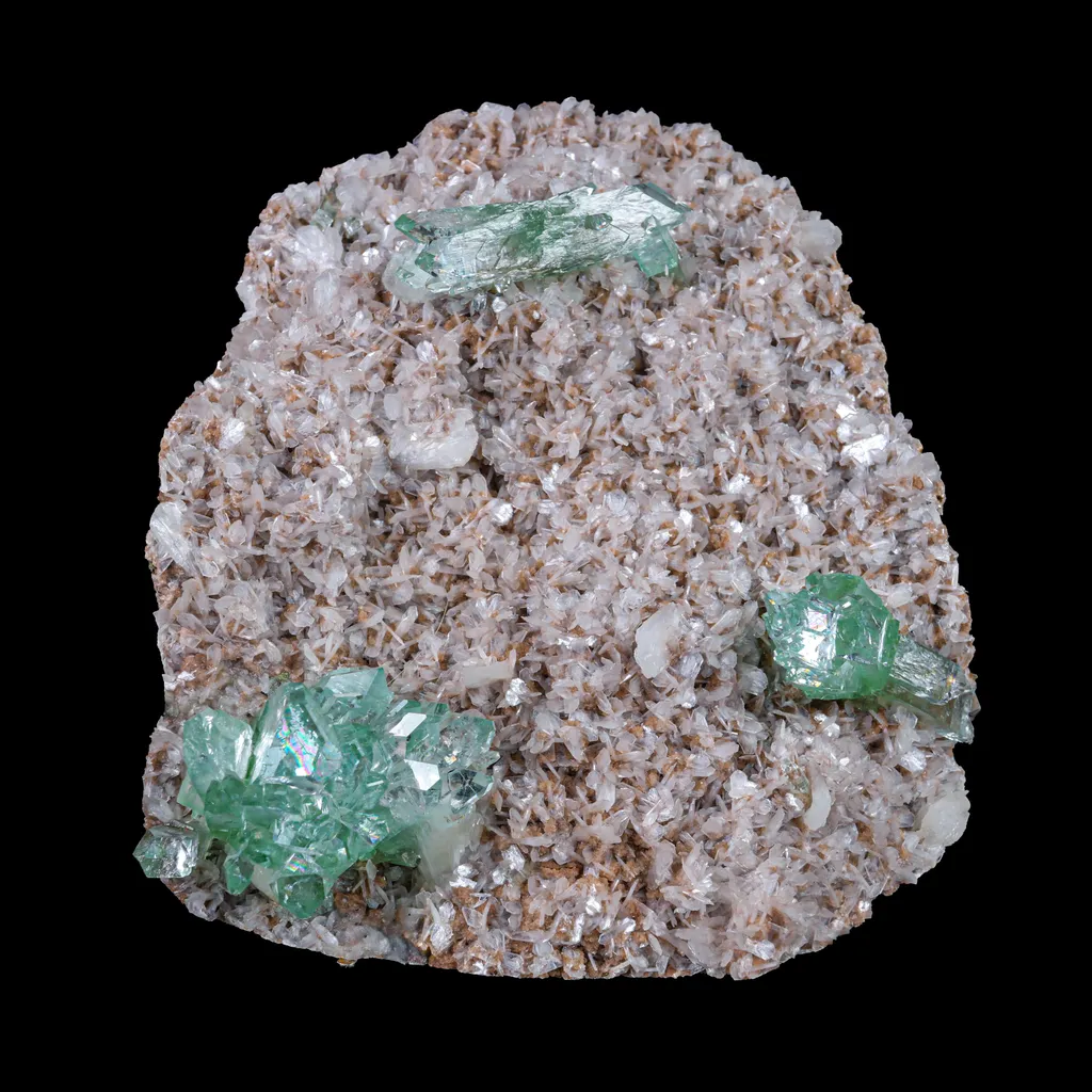 Green Floral Apophyllite sharp terminated Natural Mineral Specimen USA image